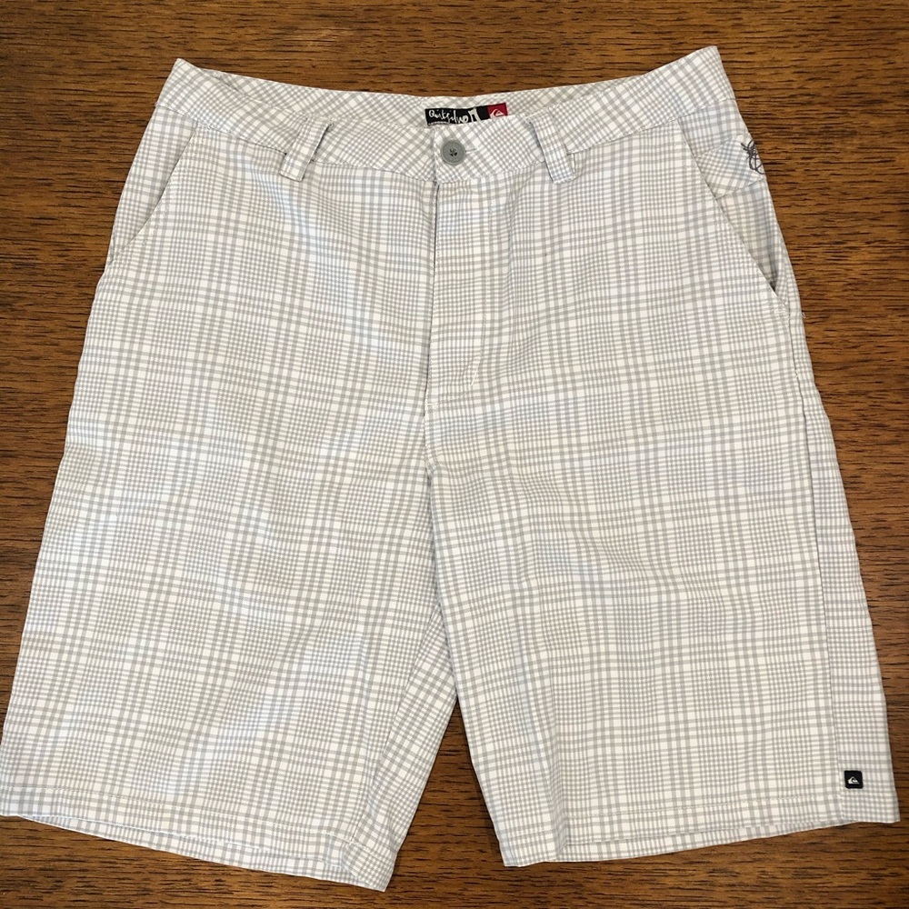 Quicksilver White Check Men’s Shorts